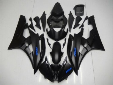 Cheap 2006-2007 Black Blue Yamaha YZF R6 Bike Fairing Kit Canada