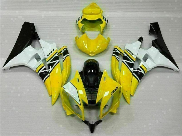 Cheap 2006-2007 Yellow White Black Yamaha YZF R6 Motorcylce Fairings Canada Cheap 2006-2007 Yellow White Black Yamaha YZF R6 Motorcylce Fairings Canada