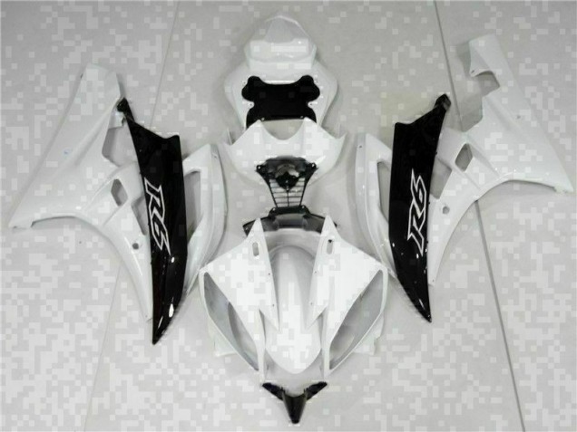 Cheap 2006-2007 White Black Yamaha YZF R6 Bike Fairings Canada Cheap 2006-2007 White Black Yamaha YZF R6 Bike Fairings Canada