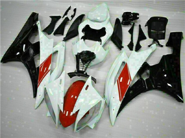 Cheap 2006-2007 White Yamaha YZF R6 Replacement Motorcycle Fairings Canada Cheap 2006-2007 White Yamaha YZF R6 Replacement Motorcycle Fairings Canada
