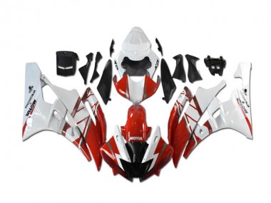 Cheap 2006-2007 Red White Yamaha YZF R6 Motorcycle Fairings & Bodywork Canada
