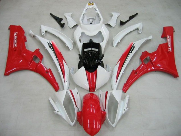 Cheap 2006-2007 White Red Michelin Yamaha YZF R6 Motorcylce Fairings Canada Cheap 2006-2007 White Red Michelin Yamaha YZF R6 Motorcylce Fairings Canada