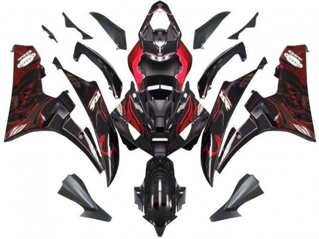 Cheap 2006-2007 Black Red Flame Yamaha YZF R6 Bike Fairing Canada Cheap 2006-2007 Black Red Flame Yamaha YZF R6 Bike Fairing Canada