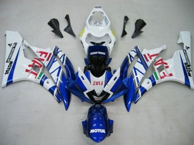 Cheap 2006-2007 Blue White Motul Red Fiat Yamaha YZF R6 Motorcycle Fairings Kits Canada