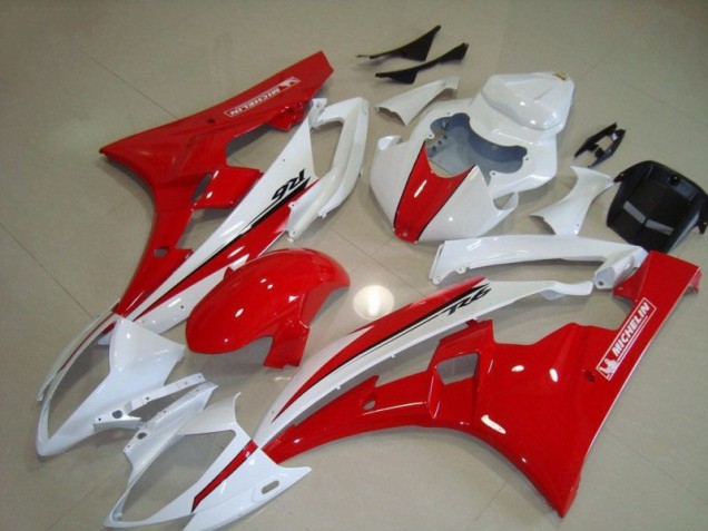 Cheap 2006-2007 Red White Yamaha YZF R6 Motorcycle Fairing Canada Cheap 2006-2007 Red White Yamaha YZF R6 Motorcycle Fairing Canada