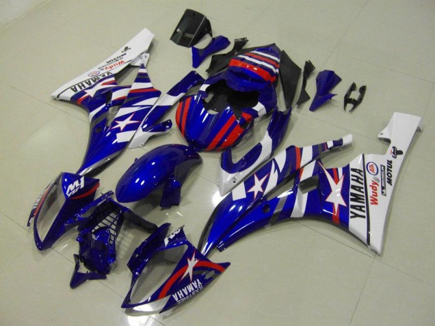 Cheap 2006-2007 Red Blue Star Yamaha YZF R6 Bike Fairings Canada Cheap 2006-2007 Red Blue Star Yamaha YZF R6 Bike Fairings Canada