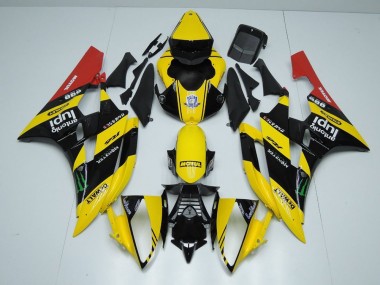 Cheap 2006-2007 Yellow Black Monster Yamaha YZF R6 Motorcycle Bodywork Canada