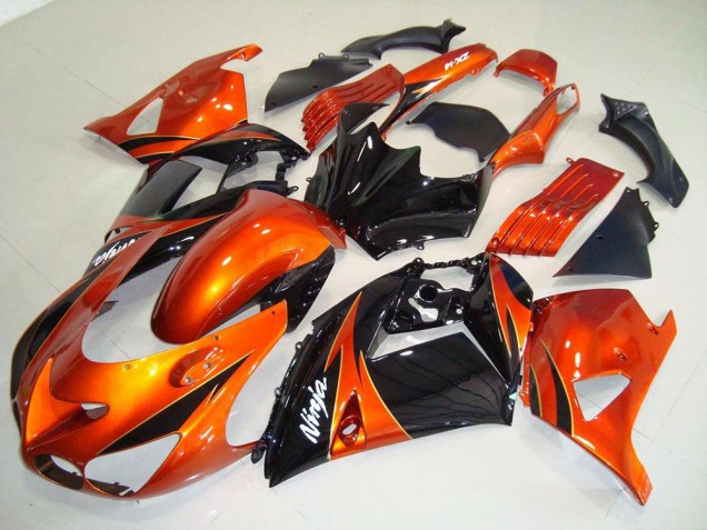 Cheap 2006-2011 Orange Black Kawasaki ZX14R ZZR1400 Motorbike Fairings Canada Cheap 2006-2011 Orange Black Kawasaki ZX14R ZZR1400 Motorbike Fairings Canada
