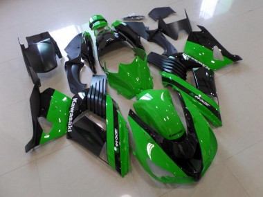 Cheap 2006-2011 Green and Black Kawasaki ZX14R ZZR1400 Bike Fairing Kit Canada