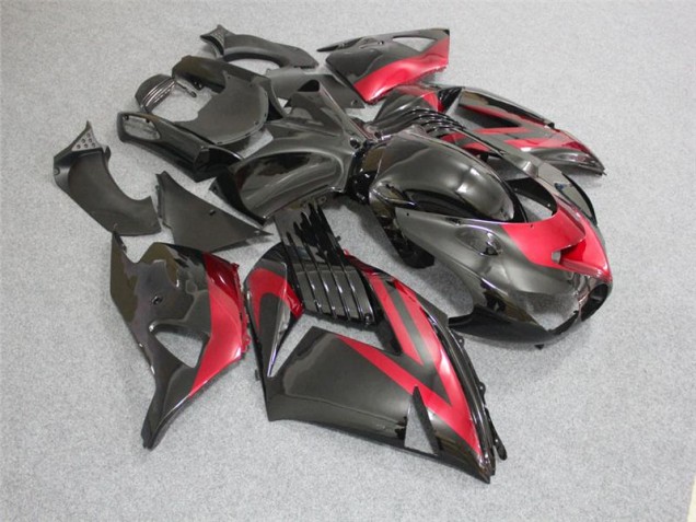 Cheap 2006-2011 Black Red Kawasaki ZX14R ZZR1400 Bike Fairings Canada Cheap 2006-2011 Black Red Kawasaki ZX14R ZZR1400 Bike Fairings Canada