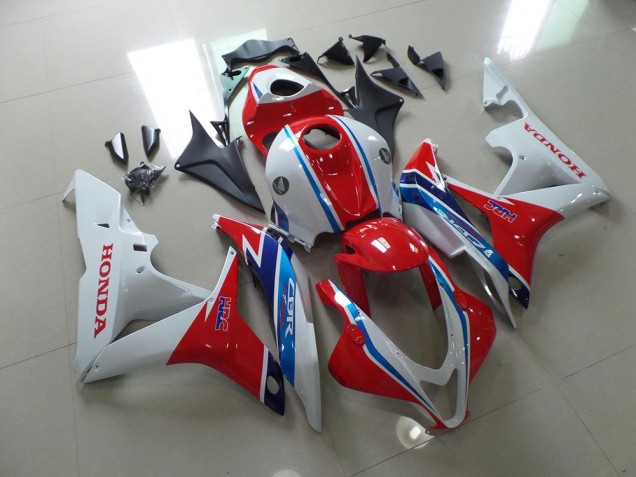 Cheap 2007-2008 White Red Blue HRC Honda CBR600RR Bike Fairing Kit Canada Cheap 2007-2008 White Red Blue HRC Honda CBR600RR Bike Fairing Kit Canada