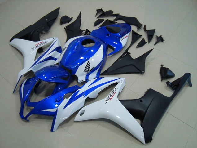 Cheap 2007-2008 Blue White Matte Black Honda CBR600RR Motorcycle Replacement Fairings Canada Cheap 2007-2008 Blue White Matte Black Honda CBR600RR Motorcycle Replacement Fairings Canada