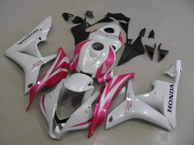 Cheap 2007-2008 Pearl White with Pink Honda CBR600RR Motorbike Fairing Canada