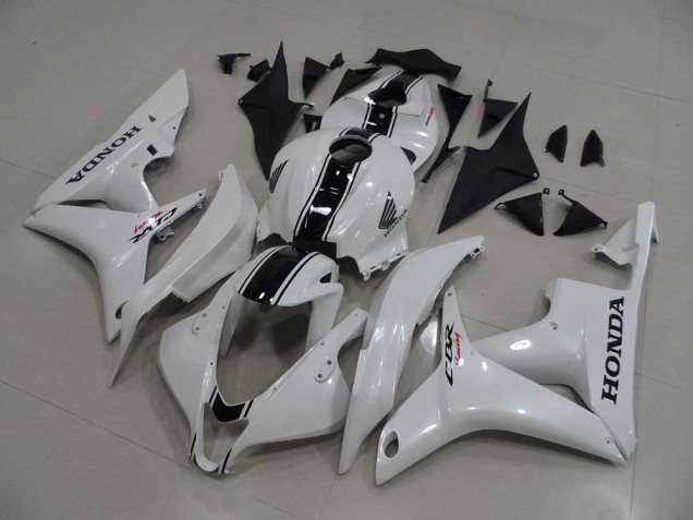 Cheap 2007-2008 Pearl White with Black Stripe Honda CBR600RR Bike Fairings Canada