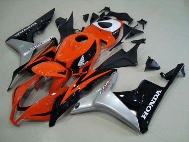 Cheap 2007-2008 Orange Silver Black Honda CBR600RR Motorcyle Fairings Canada