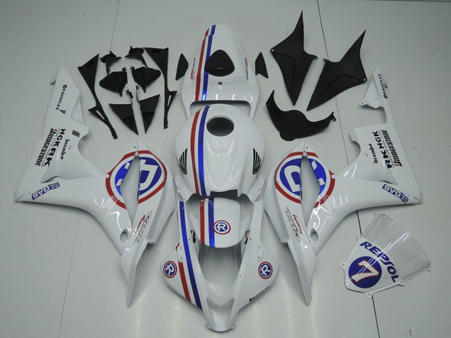 Cheap 2007-2008 White Honda CBR600RR Motor Bike Fairings Canada Cheap 2007-2008 White Honda CBR600RR Motor Bike Fairings Canada