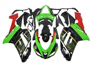 Cheap 2007-2008 Green Black Kawasaki ZX6R Motorcycle Fairing Kit Canada