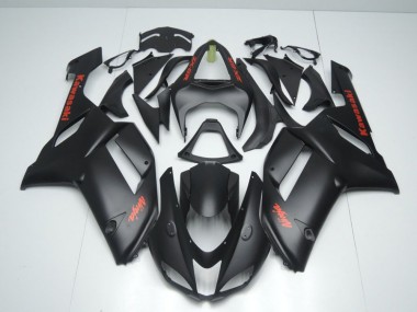 Cheap 2007-2008 Matte Black with Red Sticker Kawasaki ZX6R Motorbike Fairing Canada