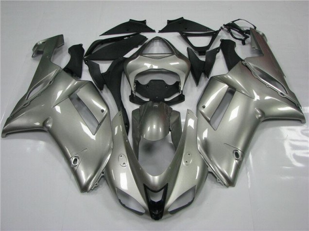 Cheap 2007-2008 Grey Kawasaki ZX6R Moto Fairings Canada Cheap 2007-2008 Grey Kawasaki ZX6R Moto Fairings Canada