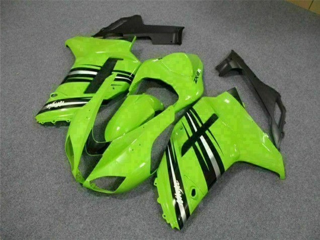 Cheap 2007-2008 Green Black Kawasaki ZX6R Motorcycle Fairings Kit Canada Cheap 2007-2008 Green Black Kawasaki ZX6R Motorcycle Fairings Kit Canada