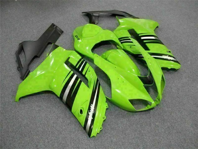 Cheap 2007-2008 Green Black Kawasaki ZX6R Motorcycle Fairings Kit Canada Cheap 2007-2008 Green Black Kawasaki ZX6R Motorcycle Fairings Kit Canada