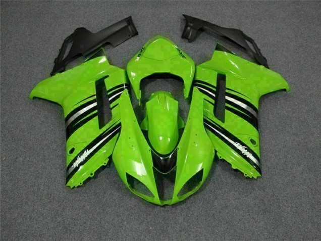 Cheap 2007-2008 Green Black Kawasaki ZX6R Motorcycle Fairings Kit Canada Cheap 2007-2008 Green Black Kawasaki ZX6R Motorcycle Fairings Kit Canada