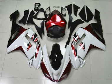 Cheap 2007-2008 White Black Red Kawasaki ZX6R Motorbike Fairings Canada