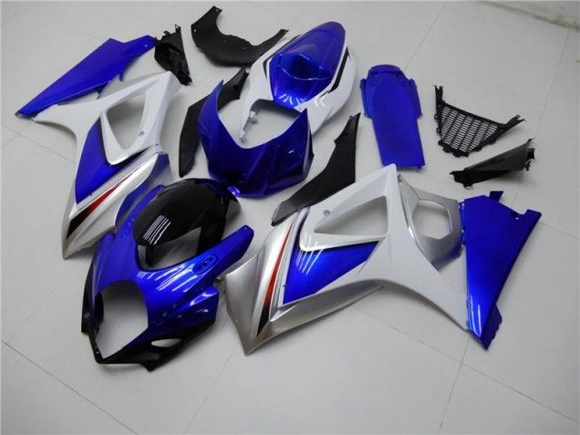 Cheap 2007-2008 Blue White Suzuki GSXR 1000 K7 Motorcycle Fairings Canada Cheap 2007-2008 Blue White Suzuki GSXR 1000 K7 Motorcycle Fairings Canada