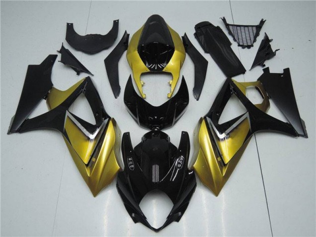 Cheap 2007-2008 Gold Black Suzuki GSXR 1000 K7 Motorbike Fairing Canada Cheap 2007-2008 Gold Black Suzuki GSXR 1000 K7 Motorbike Fairing Canada