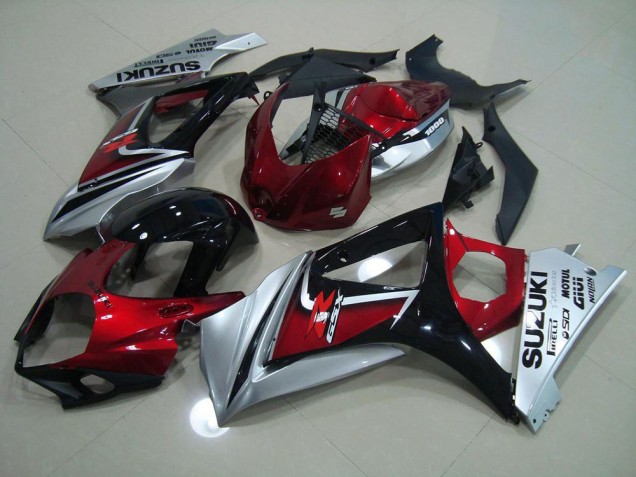 Cheap 2007-2008 Red Black Silver Suzuki GSXR 1000 K7 Bike Fairing Canada Cheap 2007-2008 Red Black Silver Suzuki GSXR 1000 K7 Bike Fairing Canada