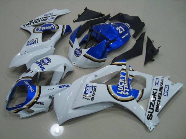 Cheap 2007-2008 Blue Lucky Strike Suzuki GSXR 1000 K7 Motorbike Fairing Canada Cheap 2007-2008 Blue Lucky Strike Suzuki GSXR 1000 K7 Motorbike Fairing Canada