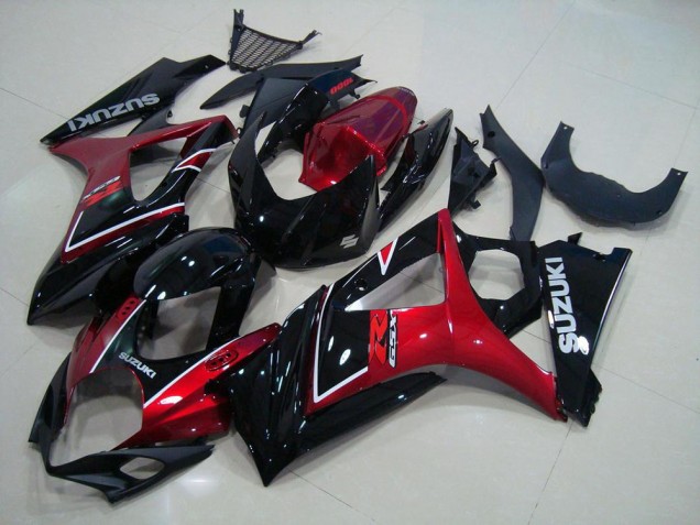 Cheap 2007-2008 Red Black Suzuki GSXR 1000 K7 Moto Fairings Canada Cheap 2007-2008 Red Black Suzuki GSXR 1000 K7 Moto Fairings Canada