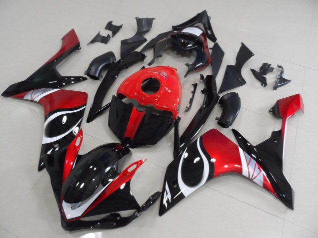 Cheap 2007-2008 Black Red Glossy Yamaha YZF R1 Motorcycle Replacement Fairings Canada Cheap 2007-2008 Black Red Glossy Yamaha YZF R1 Motorcycle Replacement Fairings Canada