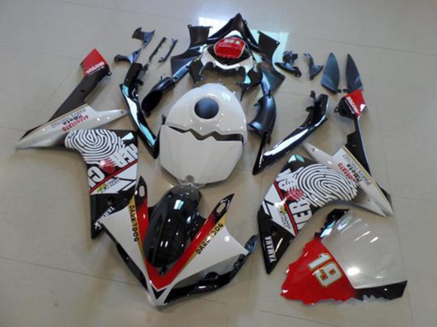 Cheap 2007-2008 Black White Red Yamaha YZF R1 Motor Fairings Canada