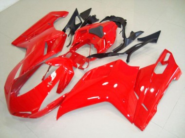 Cheap 2007-2014 Red Ducati 848 1098 1198 Motorbike Fairing Kits Canada