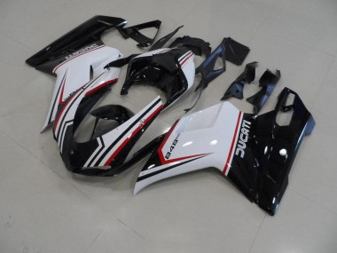 Cheap 2007-2014 Black Tricolor Ducati 848 1098 1198 Replacement Fairings Canada