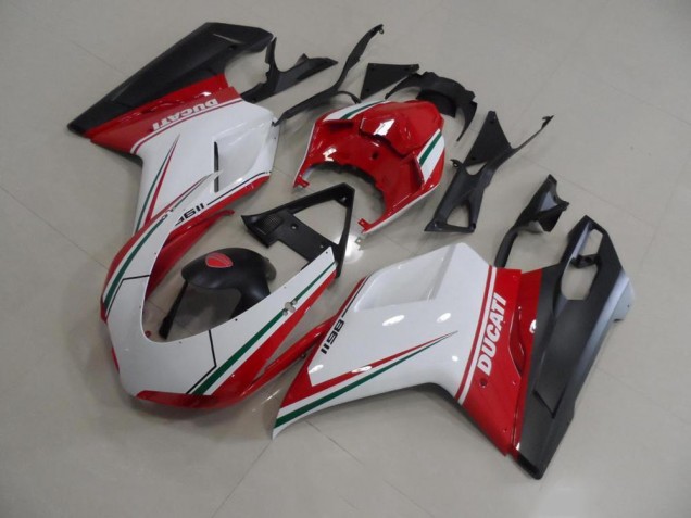 Cheap 2007-2014 Red White Ducati 848 1098 1198 Replacement Motorcycle Fairings Canada Cheap 2007-2014 Red White Ducati 848 1098 1198 Replacement Motorcycle Fairings Canada