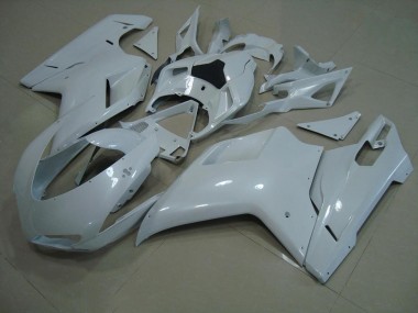 Cheap 2007-2014 Glossy White Ducati 848 1098 1198 Moto Fairings Canada