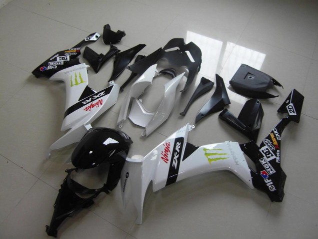 Cheap 2008-2010 White Monster Kawasaki ZX10R Bike Fairings Canada Cheap 2008-2010 White Monster Kawasaki ZX10R Bike Fairings Canada