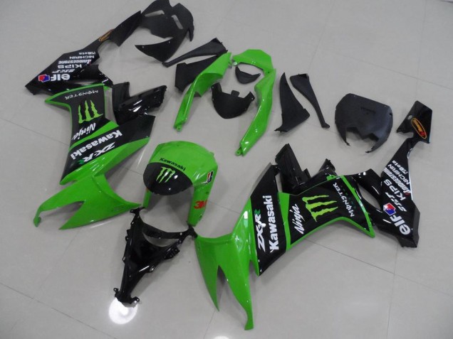 Cheap 2008-2010 Green and Black Monster Kawasaki ZX10R Motorbike Fairing Canada Cheap 2008-2010 Green and Black Monster Kawasaki ZX10R Motorbike Fairing Canada
