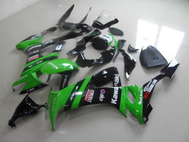 Cheap 2008-2010 Green Black Kick Kawasaki ZX10R Replacement Motorcycle Fairings Canada