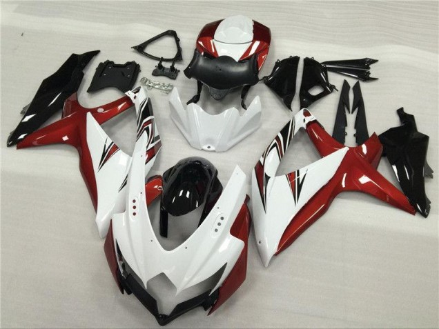 Cheap 2008-2010 White Red Black Suzuki GSXR 600/750 Motor Fairings Canada Cheap 2008-2010 White Red Black Suzuki GSXR 600/750 Motor Fairings Canada