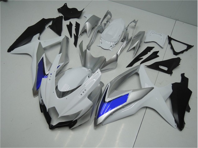 Cheap 2008-2010 White Silver Blue Suzuki GSXR 600/750 Motorcycle Fairings Kit Canada Cheap 2008-2010 White Silver Blue Suzuki GSXR 600/750 Motorcycle Fairings Kit Canada
