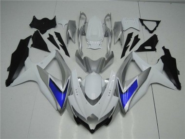 Cheap 2008-2010 White Silver Blue Suzuki GSXR 600/750 Motorcycle Fairings Kit Canada