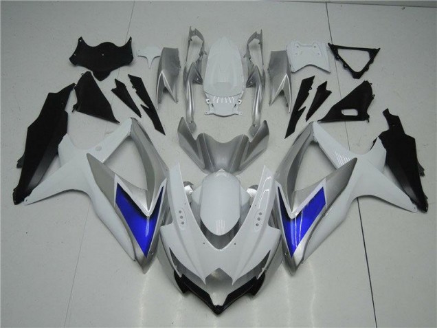 Cheap 2008-2010 White Silver Blue Suzuki GSXR 600/750 Motorcycle Fairings Kit Canada Cheap 2008-2010 White Silver Blue Suzuki GSXR 600/750 Motorcycle Fairings Kit Canada