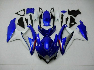 Cheap 2008-2010 Blue White Suzuki GSXR 600/750 Motorcycle Fairing Kit Canada