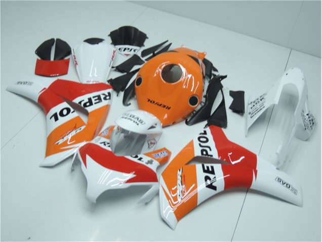 Cheap 2008-2011 Orange White Red Repsol Honda CBR1000RR Motorcycle Fairing Kits Canada