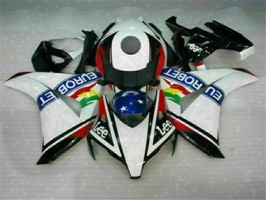 Cheap 2008-2011 White Blue Red Eurobet Lee Honda CBR1000RR Motorcycle Fairing Kit Canada