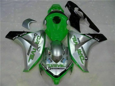 Cheap 2008-2011 Green Silver Honda CBR1000RR Moto Fairings Canada