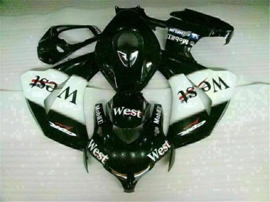 Cheap 2008-2011 White Black West Honda CBR1000RR Motorbike Fairing Kits & Plastics Canada